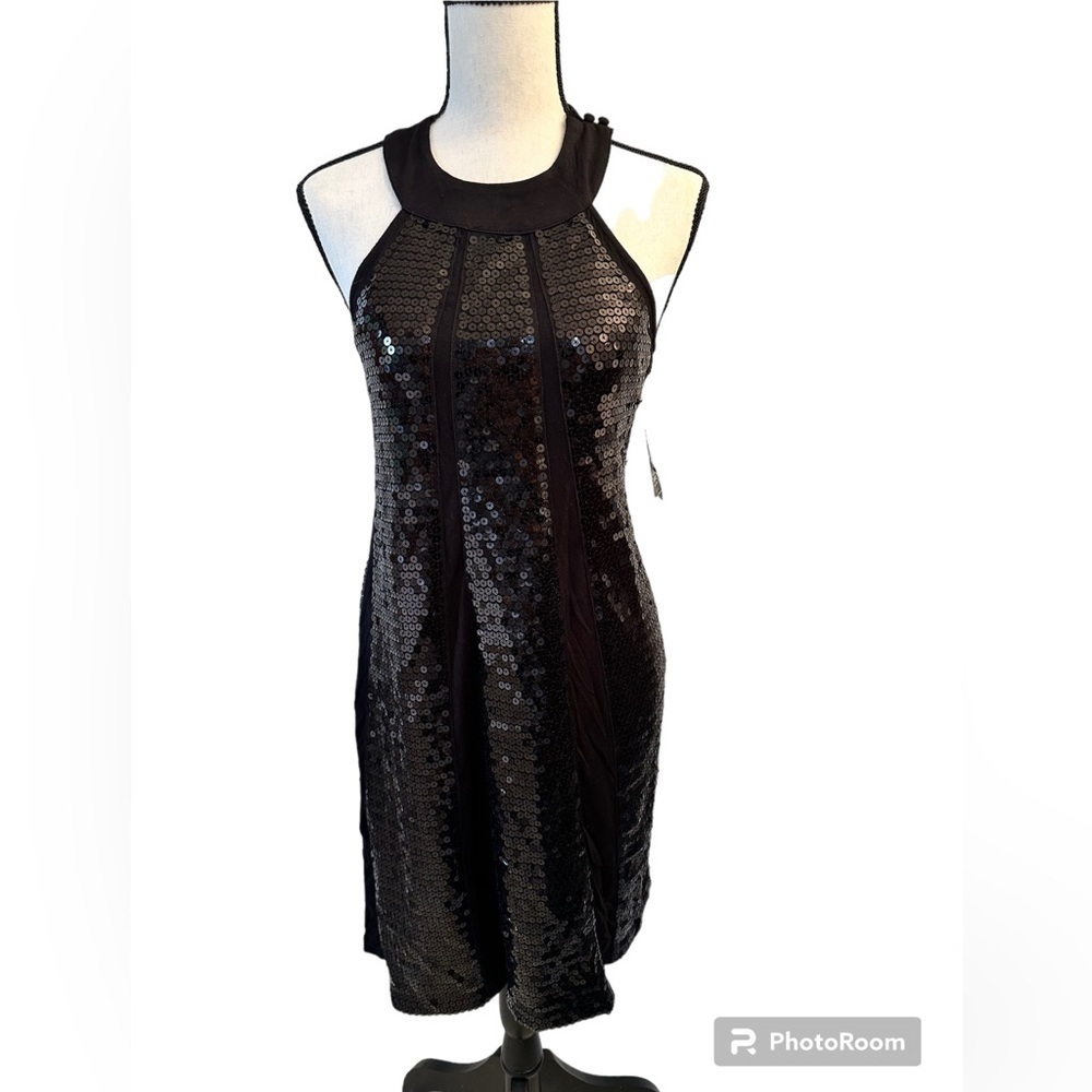 INC sequence black dress